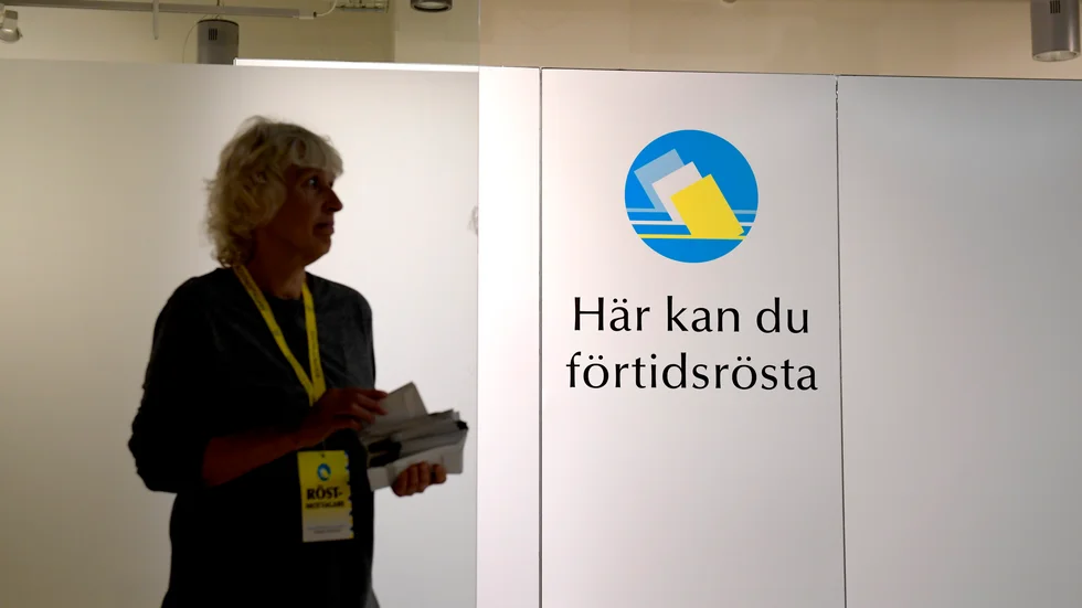 På Gotland finns tio förtidsröstningslokaler, från Fårösund i norr till Burgsvik i söder. Denna bild är dock inte från ön.