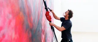 Nu målas uppmärksammade graffitti-snippan på Eskilstuna konstmuseum över