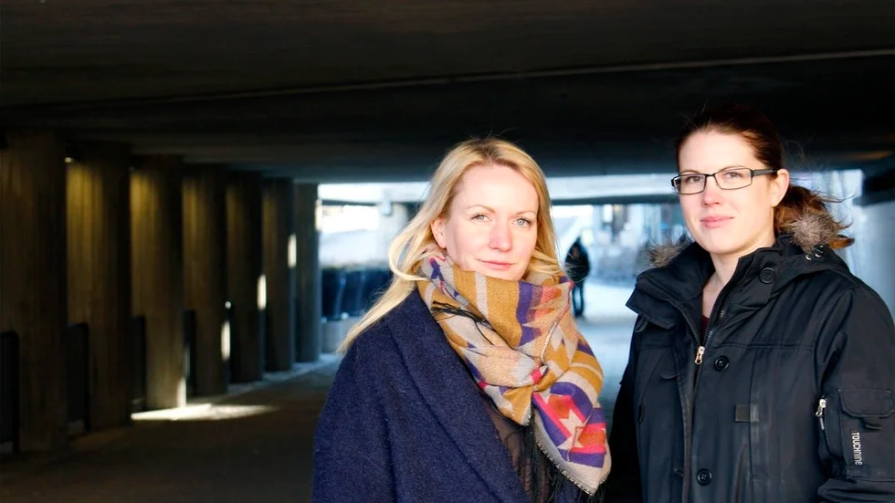 Sofie Tenser, kvinnofridsutvecklare och Madeleine Sackemark, utvecklare på socialförvaltningen i Eskilstuna.