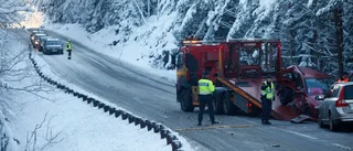 Bil blev skrot efter krock nära Näshulta