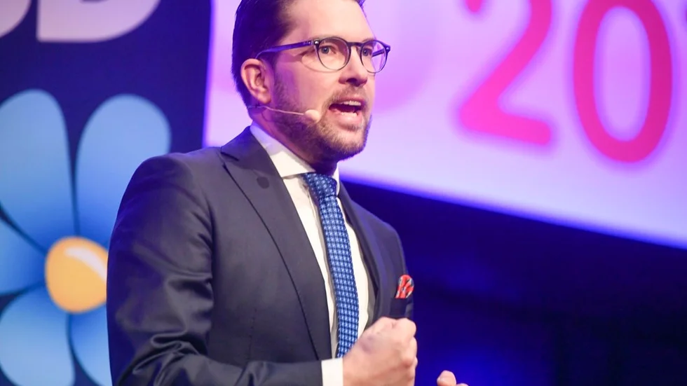 Socialdemokraten Maj-Britt Magnusson undrar om de som tänker rösta på SD verkligen vet vad som står i deras program. Foto: Vilhelm Stokstad / TT.