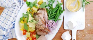 Middagstips: Potatissallad med kalkonstek och nobisdressing