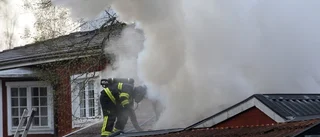 Villabrand utanför Gnesta