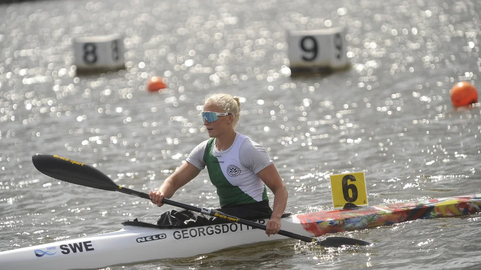 Rebecka Georgsdotter åkte direkt från World Games i USA till SM i Hofors. Under fredagen tog hon två medaljer. 