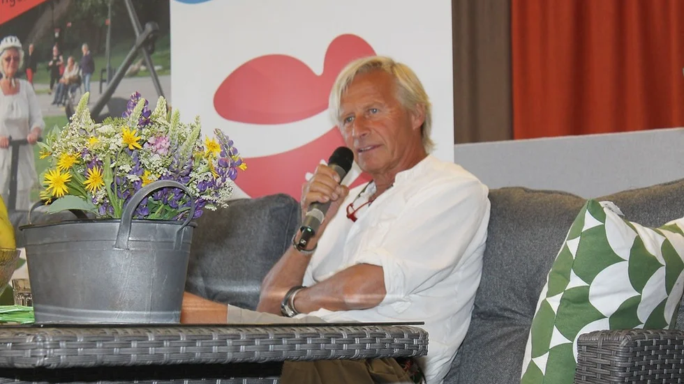 Johan Holmsäter, som har grundat Friskis och svettis, var gäst i Seniorsoffan.