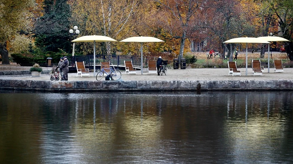 Varför inte bygga en kiosk vid parasollerna i Stadsparken och en permanent skridskobana på vintern, skriver signaturen Stadsparksvän.