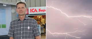 Åskovädret orsakade strul för Ica i Gamleby • "Det gick på en sekund" • Fick stanna till midnatt