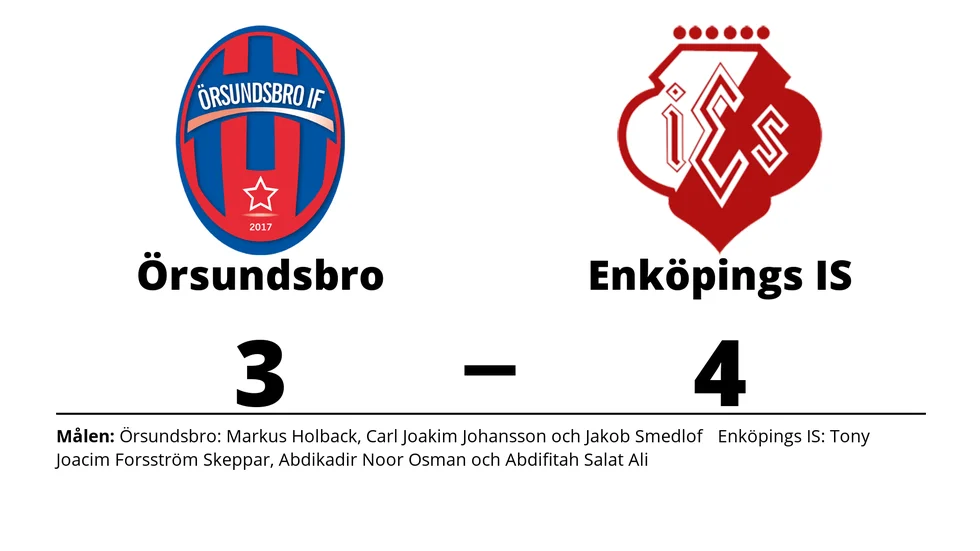 Örsundsbro IF förlorade mot Enköpings IS