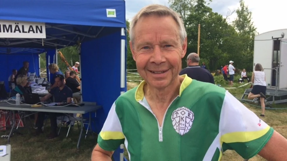 Stig Landstorp som sprang i klassen H 70 och tävlande för OK Tor bommade en kontroll på första etappen men efter det gick det bra.