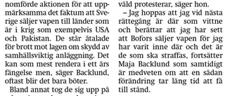 Maja Backlund: "Jag identifierar mig fortfarande som aktivist"