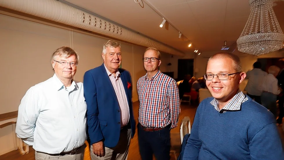Strängnäspartiets Håkan Bertilsson, Erik Berg, Jan Eriksson och Niclas Samuelsson.