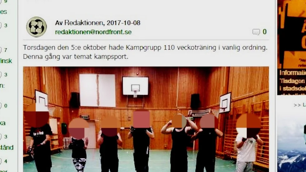 Att lägga ut bilder från kampträning är en del av nazisternas ofta genomtänkta propaganda. – Att visa sin förmåga att utöva våld är en del i att bygga ett våldskapital, säger Christer Mattsson vid Segerstedtinstitutet.