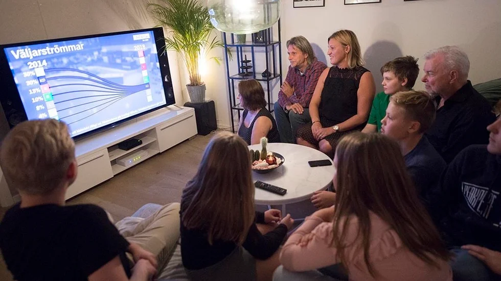 Valvaka hemma hos Sandra Landin. Nu blir hon Miljöpartiets enda ledamot i kommunfullmäktige i Oxelösund.