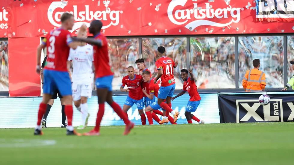 Anthony van den Hurk (#9) blev poängräddare för Helsingborgs IF mot Kalmar FF.
