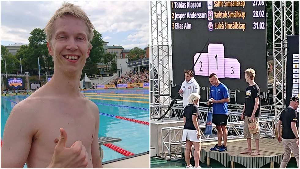 Elias Alm slog nytt svenskt rekord under SM-veckan i Linköping.