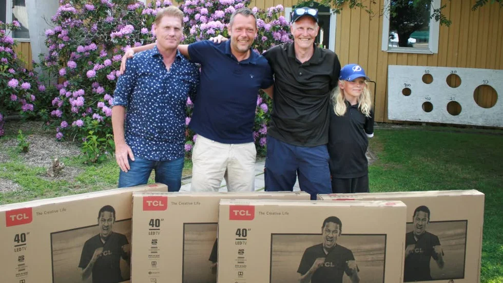 Segrarna i A respektive B klassen, Magnus Fredriksson, peter Sjökvist, Tomas Claesson Lindgren och Lucas Lindgren.