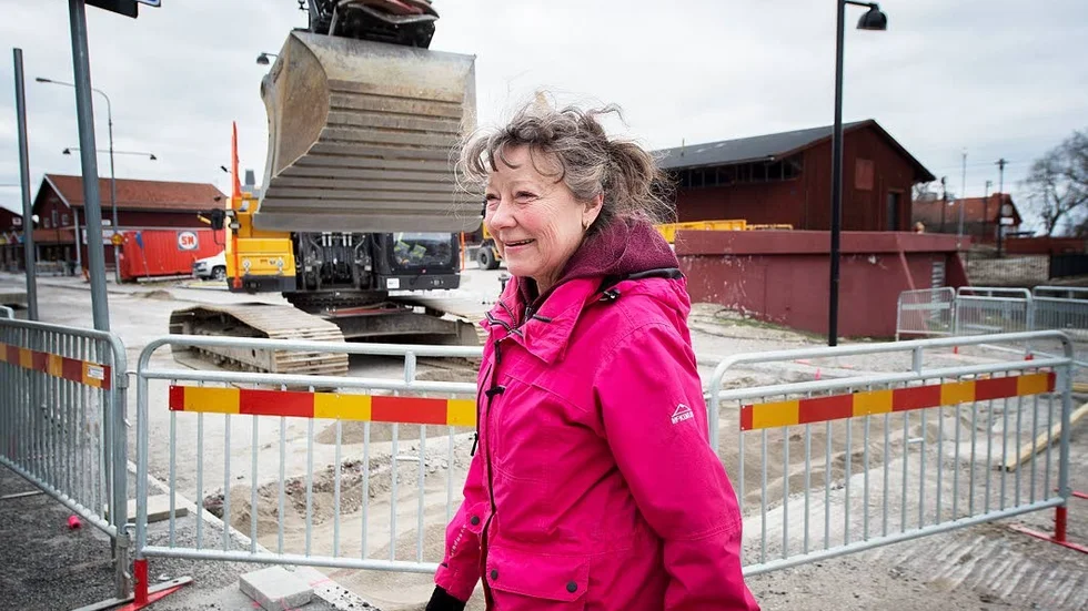 Agneta Vesterlund tror att det kommer att bli bra, när bygget av Västra Storgatan blir färdigt.