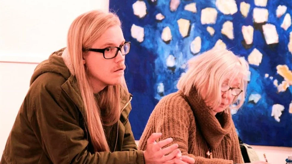 Emil Enbuska och Anneli Mäkinen var med och diskuterade bland annat vilken roll kulturen spelar för att göra ett samhälle attraktivt.