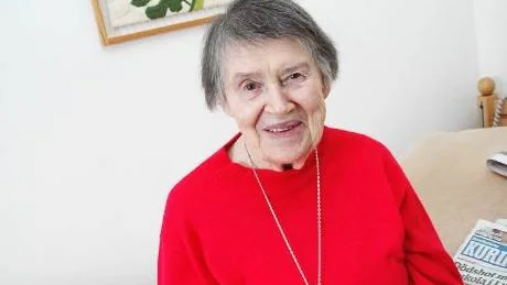 NÖJD BRUKARE. Hilja Polkvist bor på Särkivaaragården sedan tre år tillbaka.
