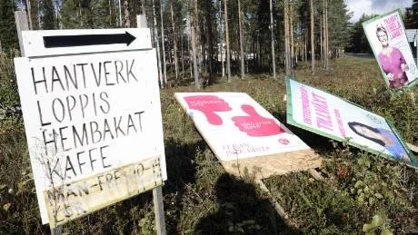 INTE BARA VAL. Det lutar ömsom åt vänster, ömsom rakt upp och på håll väntar Maud.Foto: Roland S Lundström
