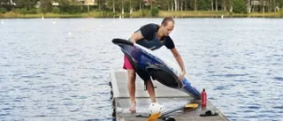Kurirens reporter var tvåa på bollen