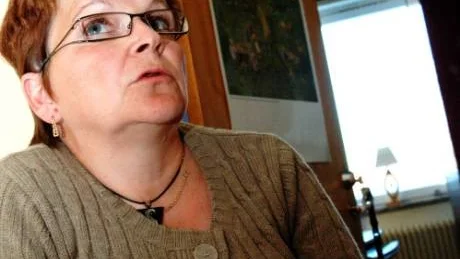 Aune Bolmgren, Kvinnojouren Vera i Haparanda, påminner om det enorma mörkertal av kvinnor som lever med våld i sin vardag. Foto: Greta Sköld