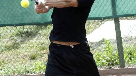 SLAG. Magnus Tosser fick beröm för sin forehand...
