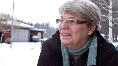 KANSKE EN MODELL. Birgitte Larsson, kooperativa äldreboendet Hotagsfjärden, Rötviken, Jämtland, berättade om verksamheten där som kanske kan inspirera till efterföljd i Gunnarsbyn.