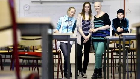 Pitholmsskolan utvecklar elevernas fria val med ytterligare två ben, engelska och matematik. 69 elever har tagit chansen att söka, däribland denna kvartett (från vänster) Klara Michalson, Felicia Åkerström och Olivia Lindberg, samtliga från 8C, samt Simon Lundquist från 7C.