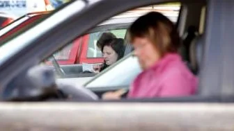 Det var tjejstarkt under drive in-bingon.