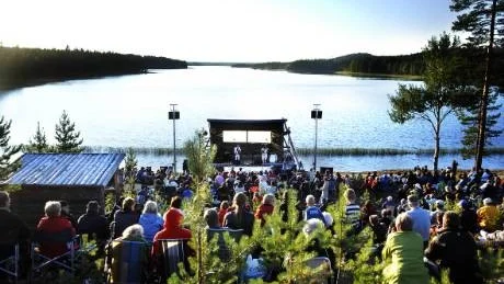 VACKERT. En fin dag vid festivalområdet.