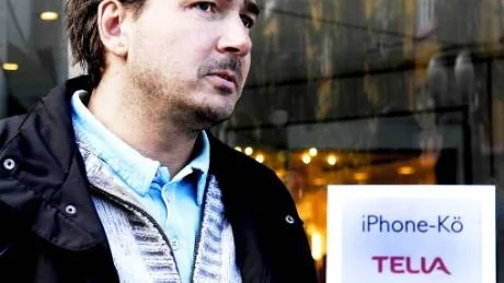 ÅKTE TILL USA. Iphone släpptes i USA för mer än ett år sedan. "Många svenskar har åkt till New York bara för att köpa en Iphone och sedan åka tillbaka igen. Det säger en del om produkten", menar Andreas Egerup.