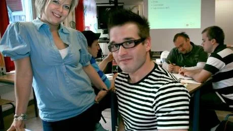 KANONKURS. Johan Andersson, fritidsledare i Övertorneå, tycker att Elisabeth Landbys kurs är kanonbra.