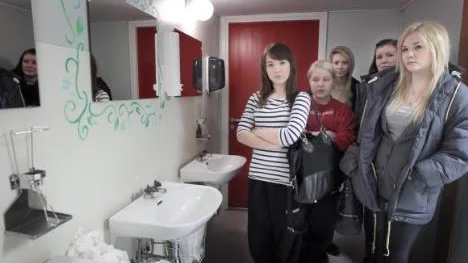 Miriam Öhman, Mikaela Arvidsson, Linda Olofsson, Anna Johansson och Amanda Fjordell är elever på Grans naturbruksgymnasium som just nu är utan tvål.