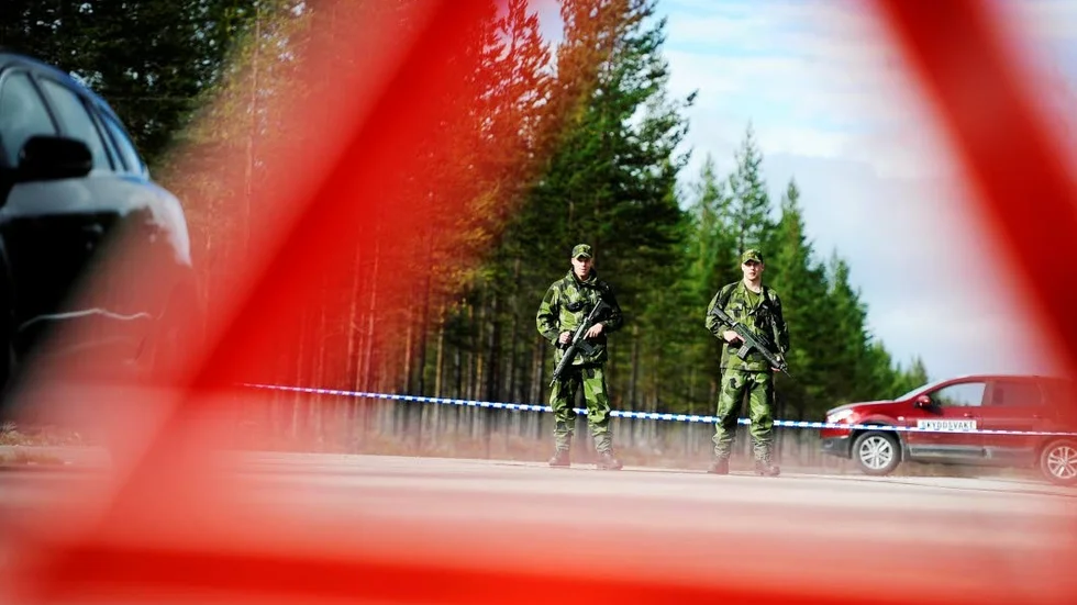 En man tog sig in på Försvarets område i trakten av Vidsel och tog bilder.