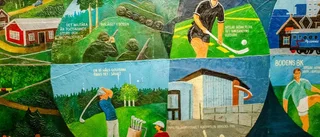 Hjortenklev målar om tågstationsväggar