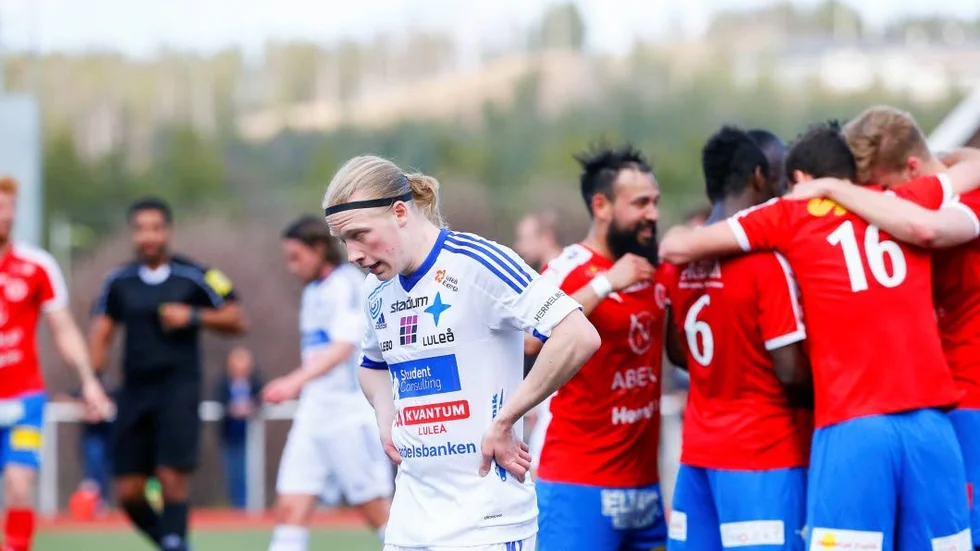 Deppar. Pierre Boman var IFK Luleås bäste spelare mot Nyköping, men det hjälpte inte när gästerna vann med 0-1.