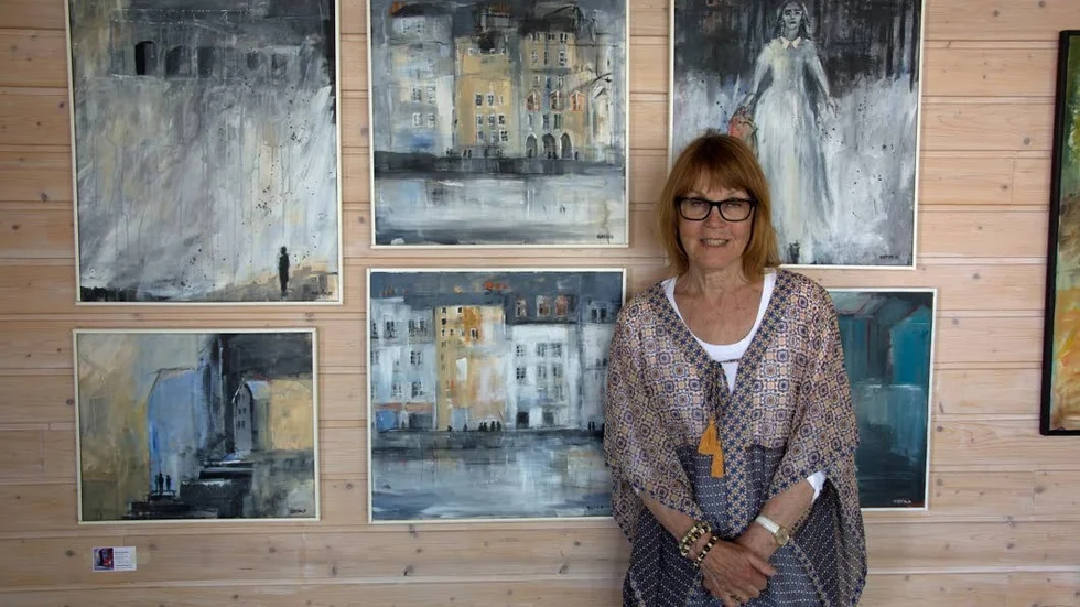 Måleri. Kerstin Nymans konstresa till Paris resulterade i ett antal tavlor inspirerade av stadens miljö.