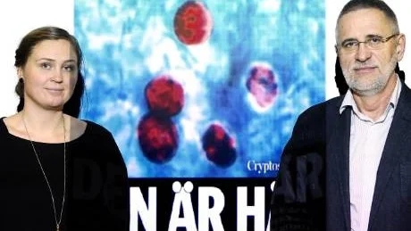CRYPTOSPORIDIUM OCH DIESEL. "Det finns två risker, mikrobiologi och petroleumprodukter", sammanfattade Petra Viklund och VA-chefen Stefan Marklund.