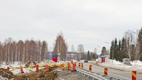 NYDRAGET. Just nu håller man på att färdigställa den nya ledningen som ska ersätta de 180 meter feldragna. Foto: David Kristiansen