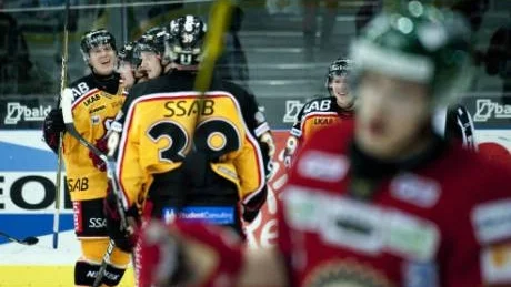 SEGER. Ville Viitaluoma jublar efter 0-3 i söndagens elitseriematch mellan Frölunda och Luleå i Scandinavium i Göteborg.