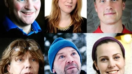 Årets Luleåbo-kandidater. Överst från vänster Johan Björklund (4), Åsa Petersen (1), Roger Rönnberg (2), Ulla Lyttkens (5), Hans Englund (3), Elin-Alexandra Sundström (6).