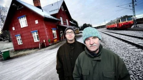 KNUTPUNKT. Här har tysktåg passerat likväl som tsarens änka Maria av Ryssland och Cirkus Scott. Allt tack vare järnvägen. Jörgen Wennström och Bernt Selberg värnar om historien.