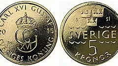 Sveriges femkrona.