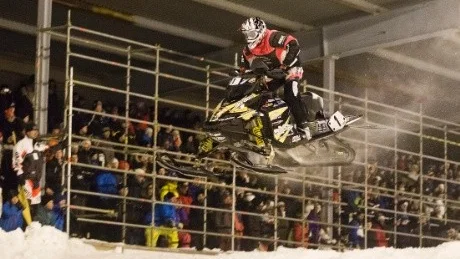 VINNARE. Adam Renheim visade klass på Bruksvallen och tog hem segern i Superstadioncrossen.