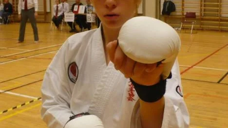 John Larsson, Inyon, vann kumite vid en cup i Eskilstuna.