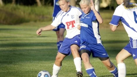 Anna Nilsson, i blått, har blivit uttagen till landslagsläger.