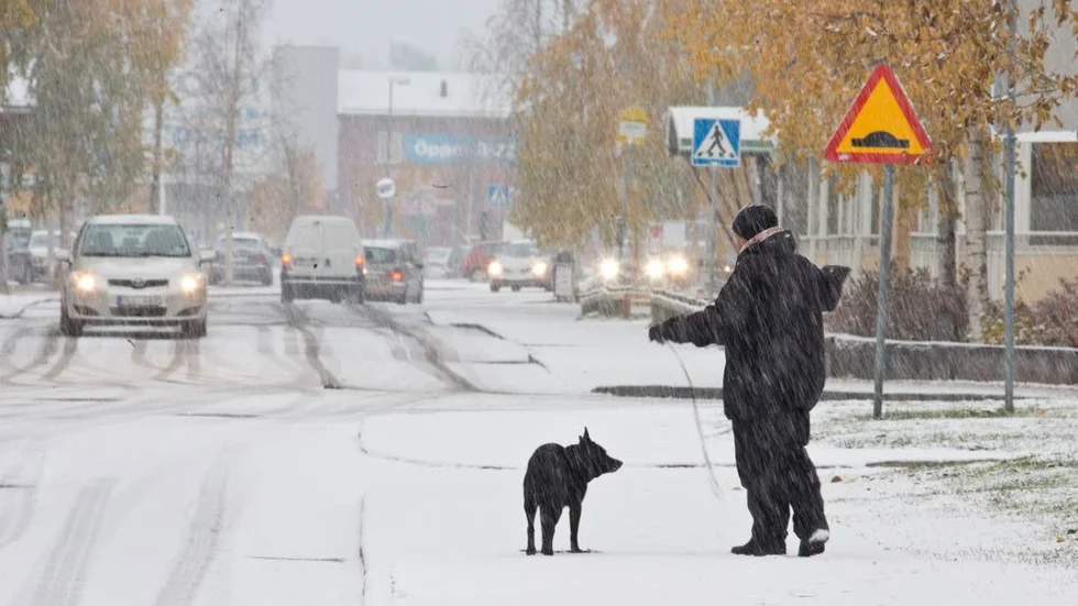 Första snön 2013 föll i mitten av oktober.