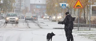Snön har kommit till Sverige
