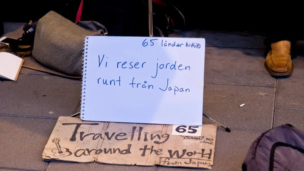 RESARE. Från Japan via 65 länder så kom Piteå dansar och ler:s kanske mest låångväga av musikanter.